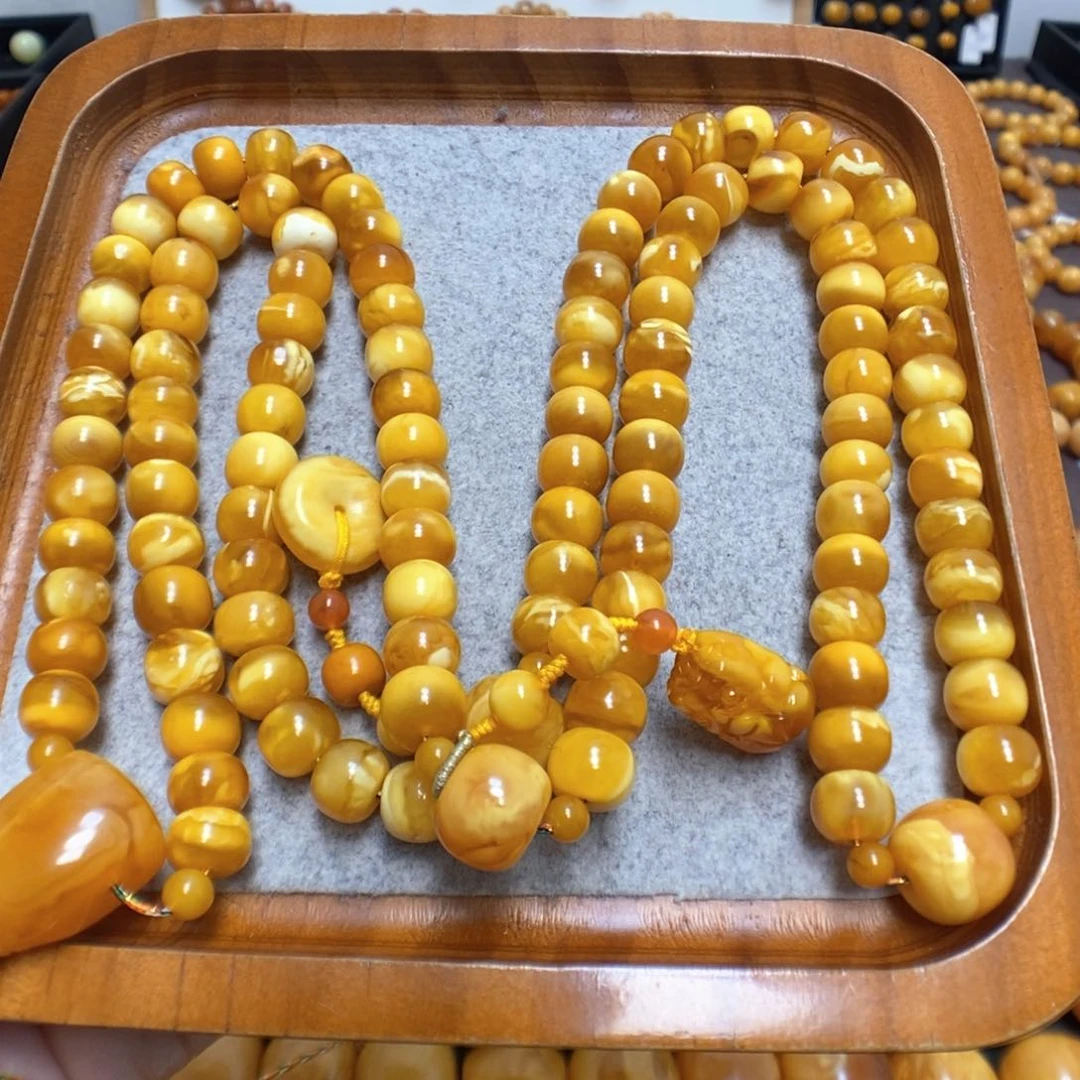 蜜蜡手串未镶嵌蜜蜡