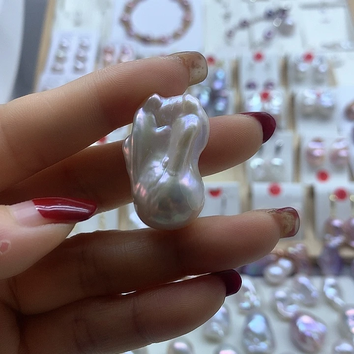 淡水珍珠银S925镶嵌颈饰螺****9