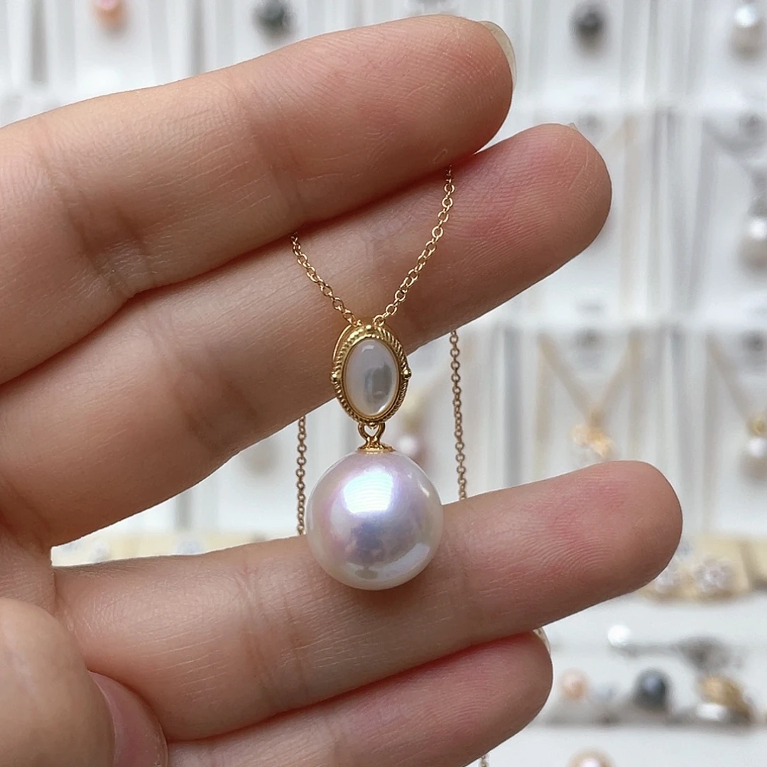 阳***t吊坠(不含链)银S925镶嵌淡水珍珠