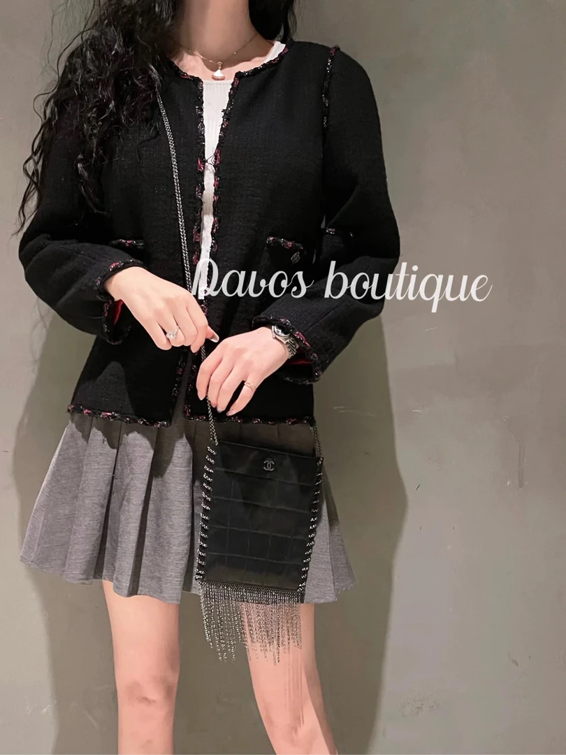 99新 Chanel/香奈儿 编织小香风外套 34码 01148