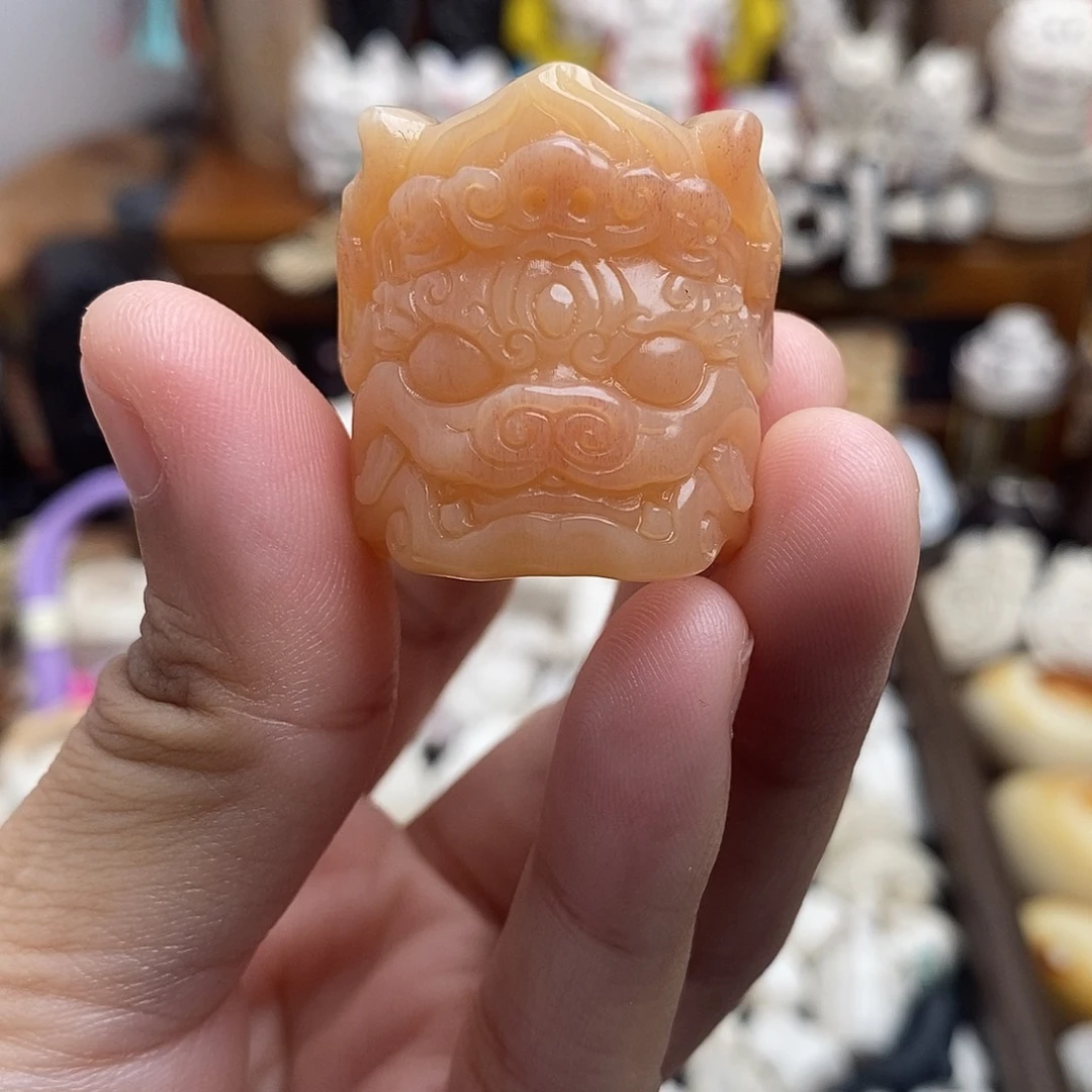 鹿骨把件c5大威德金刚跑环