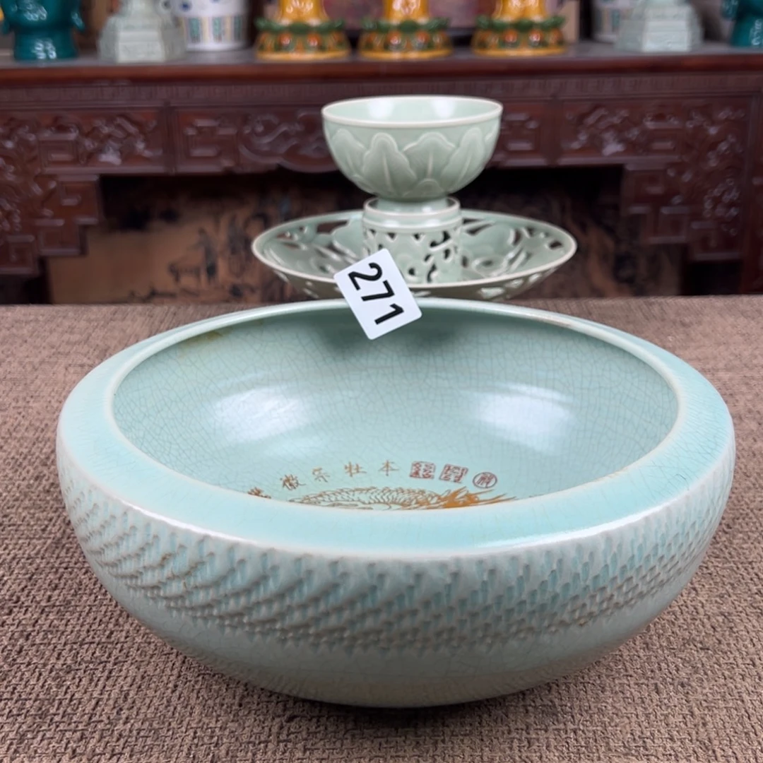 瓷片正能量陶瓷艺术品