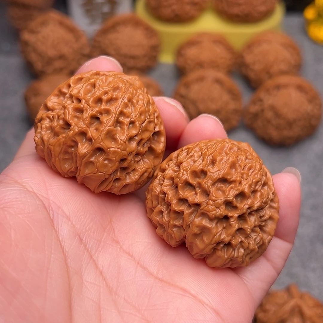 把件文玩核桃精品团圆狮子头39全品