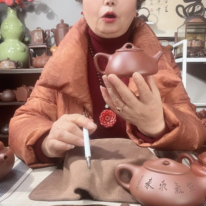 朱泥茶壶回*原矿紫砂壶