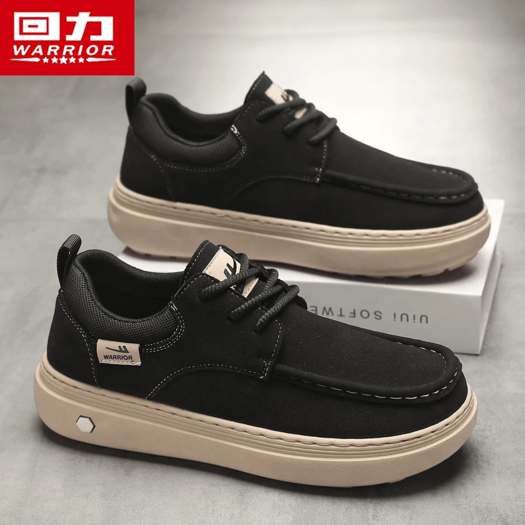 回力男鞋2025冬季新款英伦风工装板鞋男款运动休闲鞋男士大头皮鞋