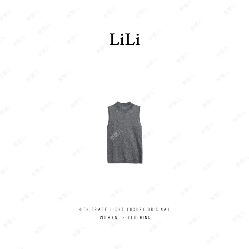 Li Hui Er【费尔蒙街道】舒适轻奢无袖设计师款羊毛上衣C041