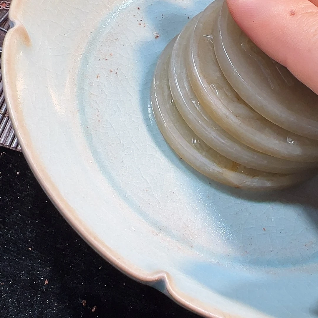 瓷片英****馆五大名窑瓷器摆件瓷片