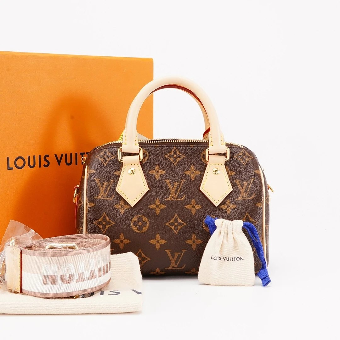 全新未使用 LouisVuitton/路易威登 【一号店】speedy20新款粉橙色