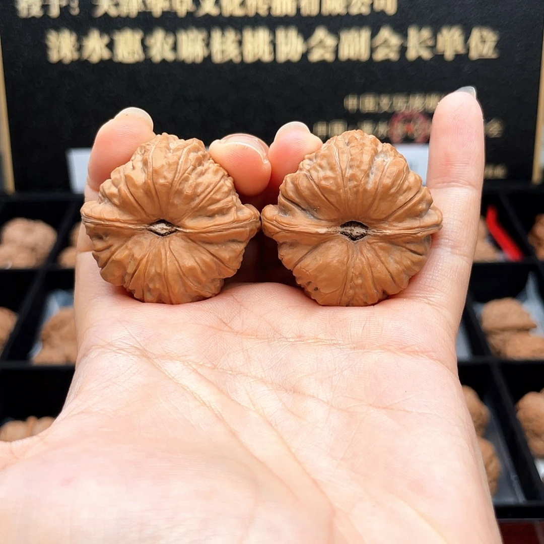 把件文玩核桃本****影39毕业级正圆深凹➕近正高桩3907