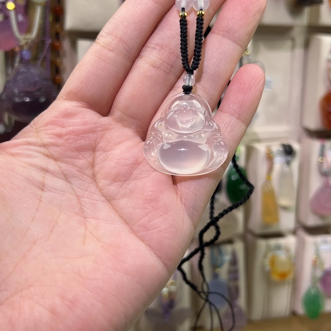 贝***.玛瑙/玉髓未镶嵌吊坠(赠链)