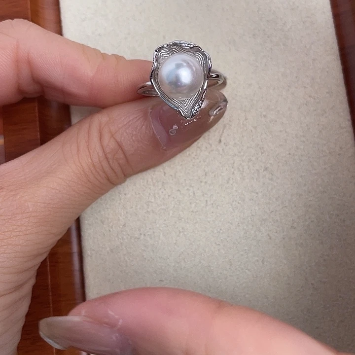 手绳海水珍珠银S925镶嵌