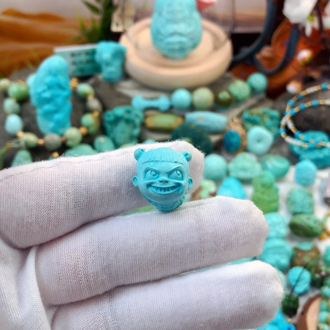 未镶嵌绿松石珠宝半成品