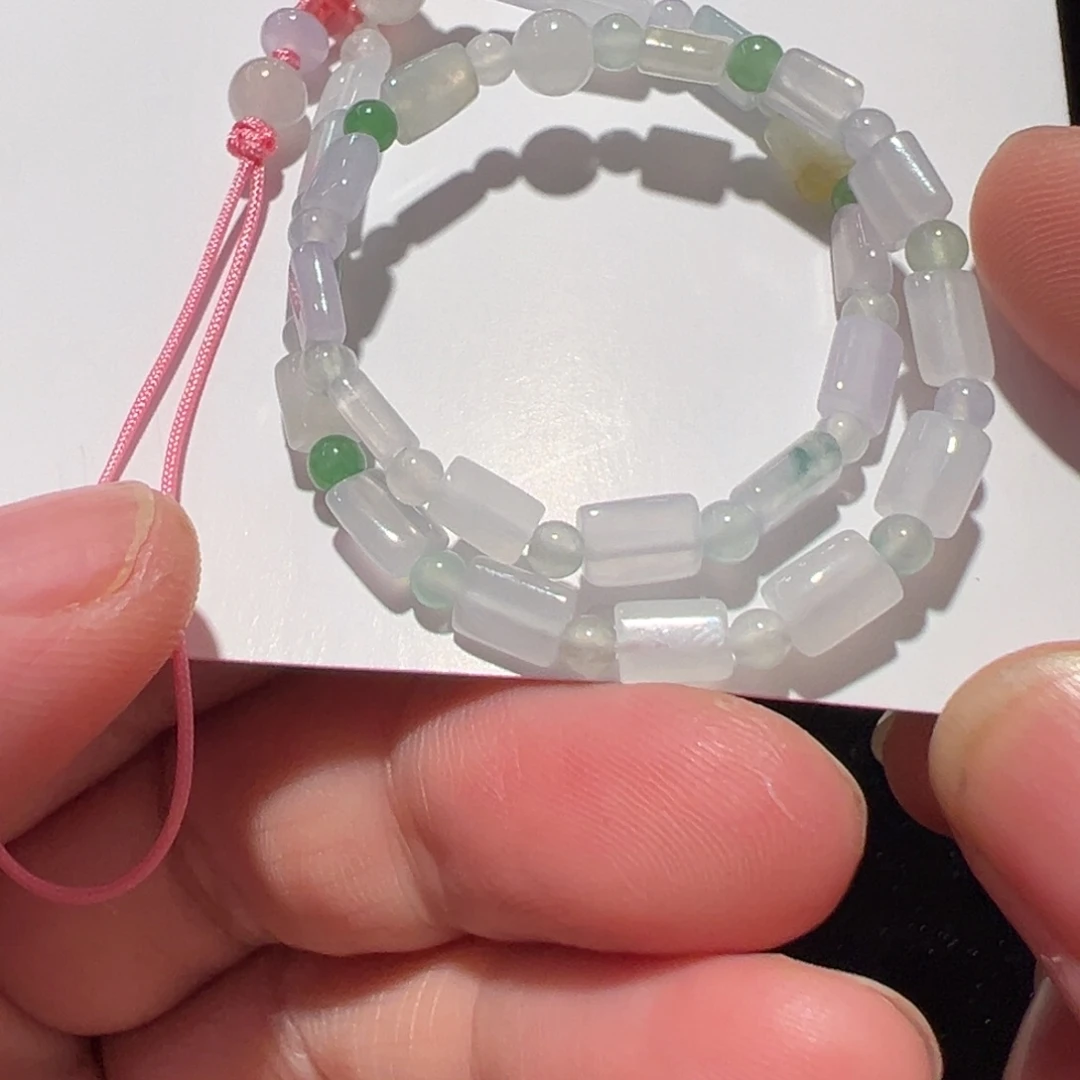 翡翠未镶嵌颈饰手机挂