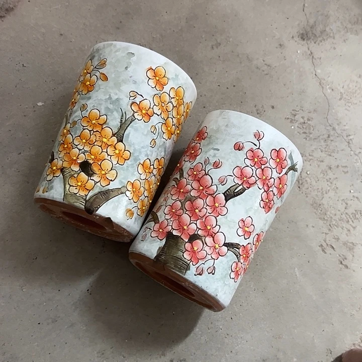 满38包邮 景德镇幸运花盆