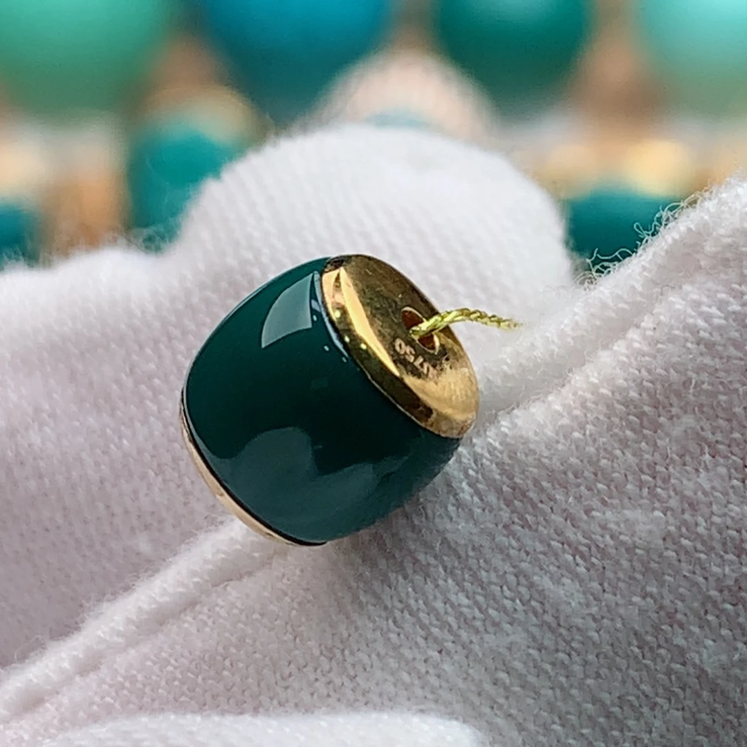 18K金镶嵌绿松石珠宝奇石