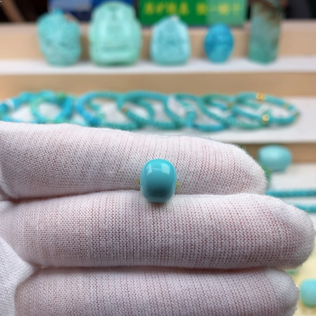 绿松石未镶嵌珠宝奇石10.1mm