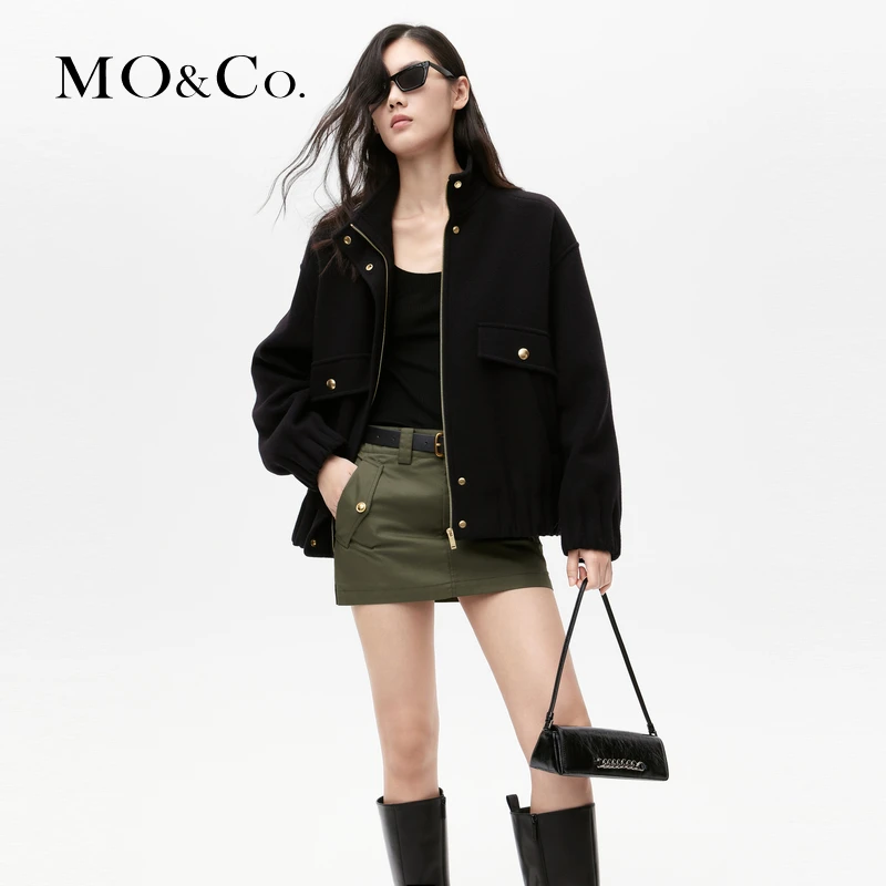 【达人专属】【美丽诺绵羊毛】MOCO冬短款双面呢外套MBC4COTT24