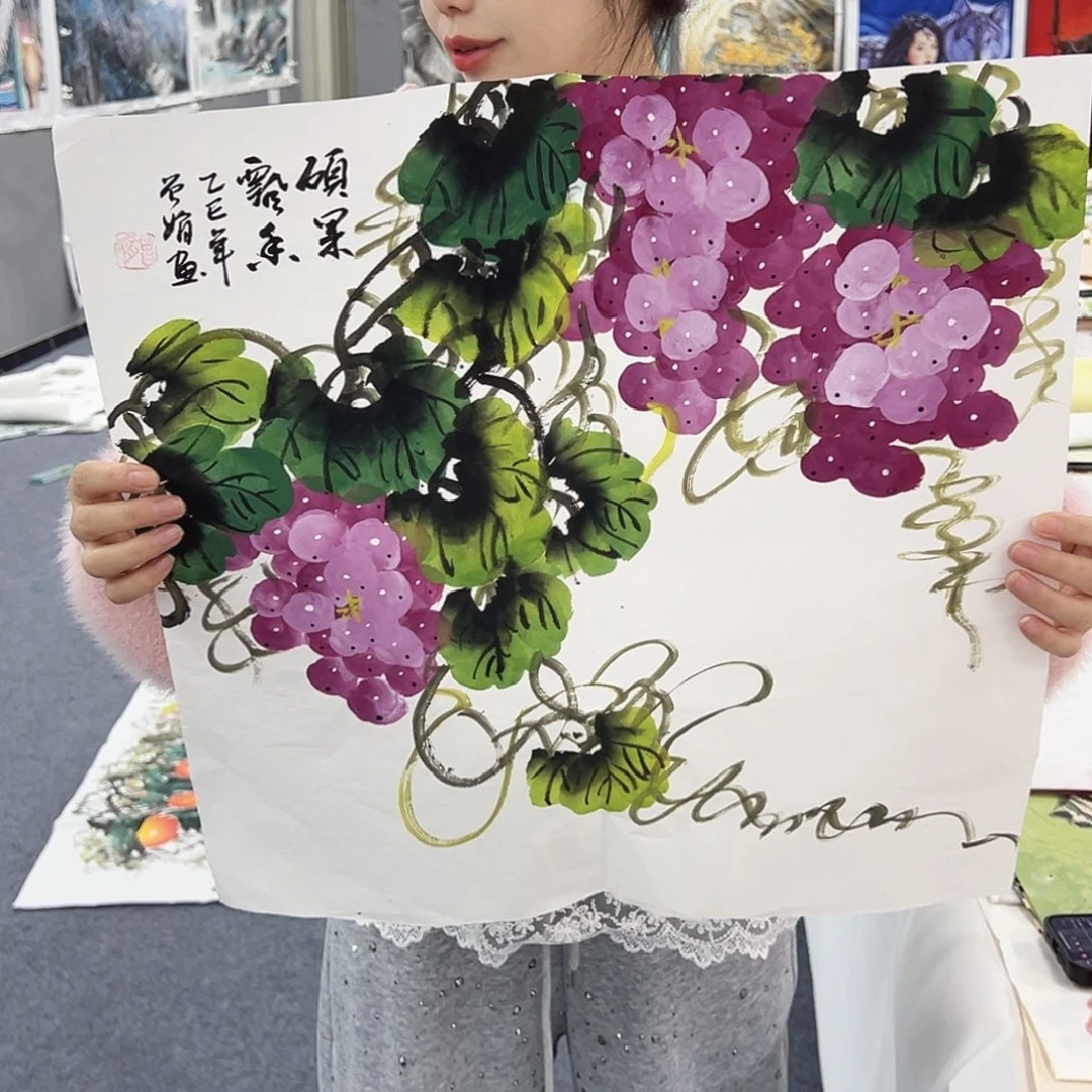 国画事事顺心如意万事
