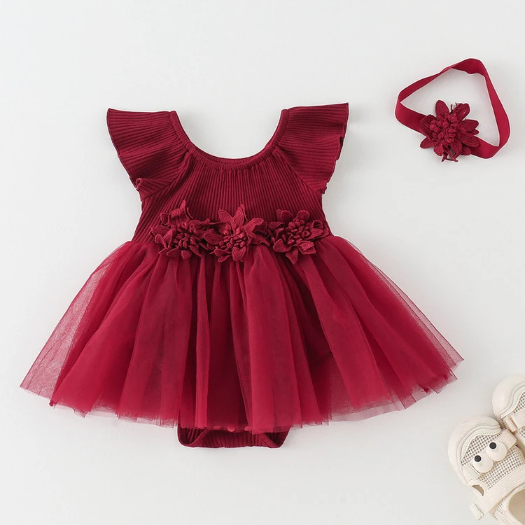 婴儿礼服夏季女宝女夏装幼儿无袖爱丽丝公主裙韩版女孩洋气包屁裙