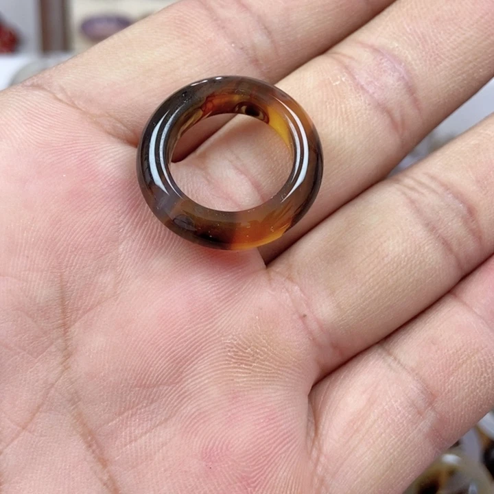 未镶嵌戒指玛瑙/玉髓不退换