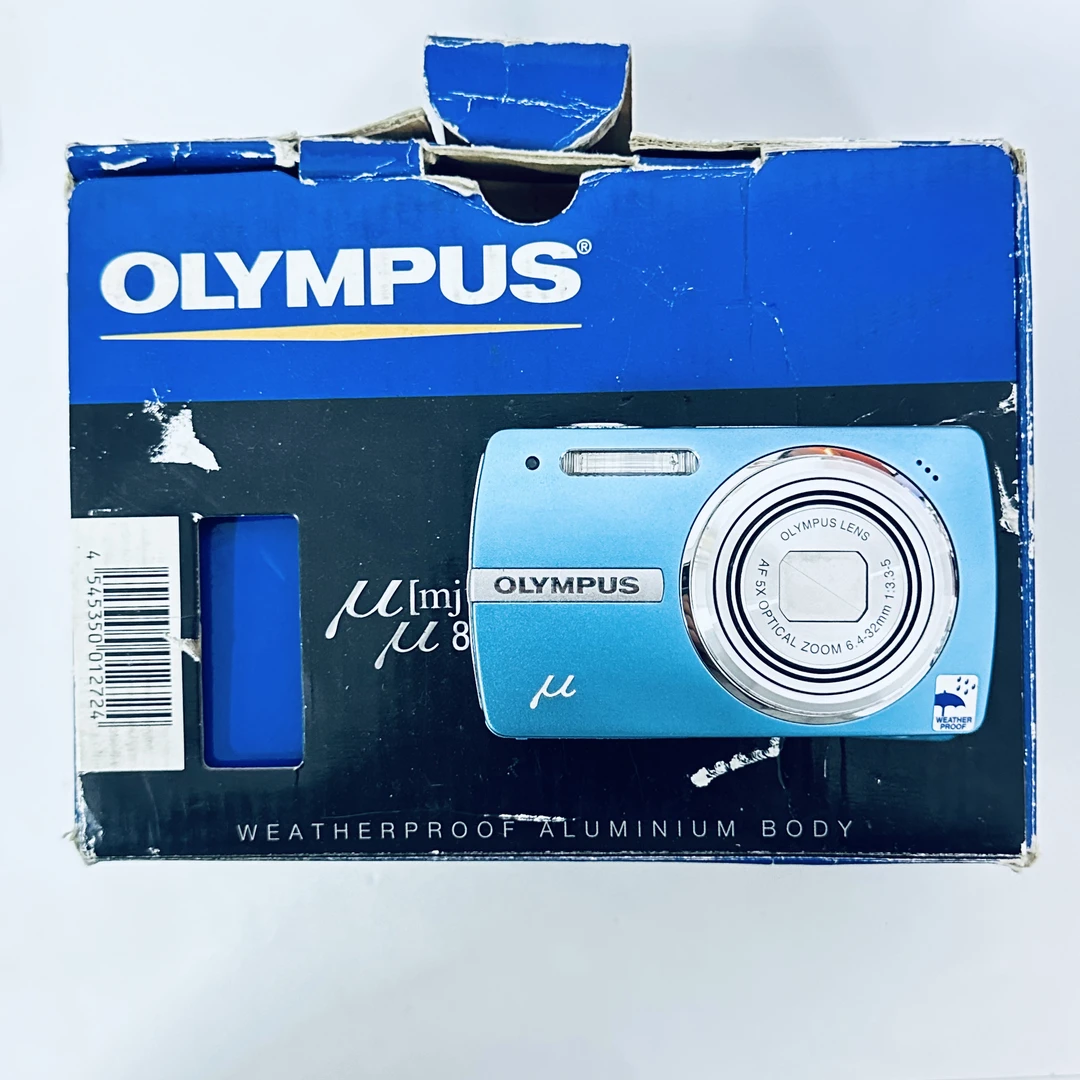 9新 Olympus/奥林巴斯 u820原盒原充820w像素稀有天蓝色出片胶片