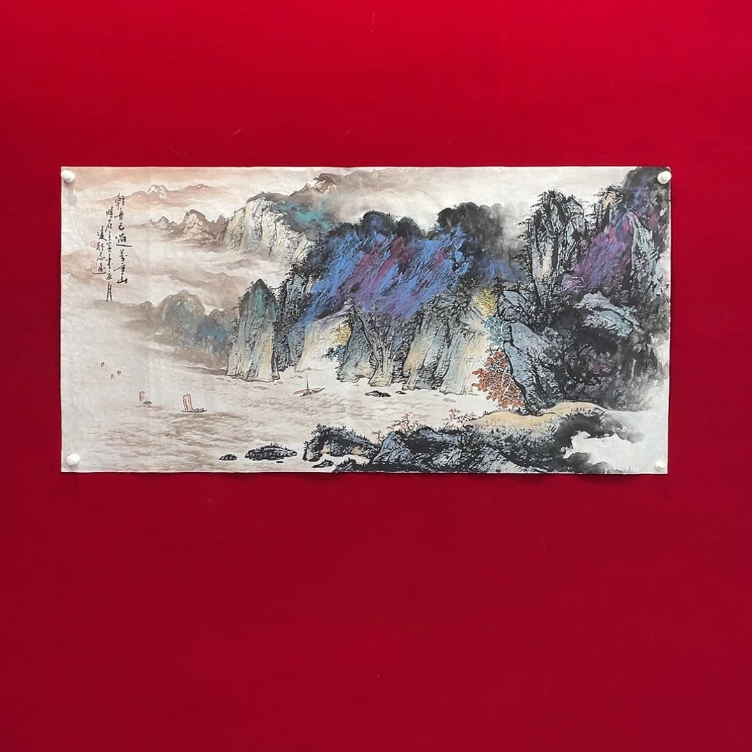 国画凌行志手绘作品