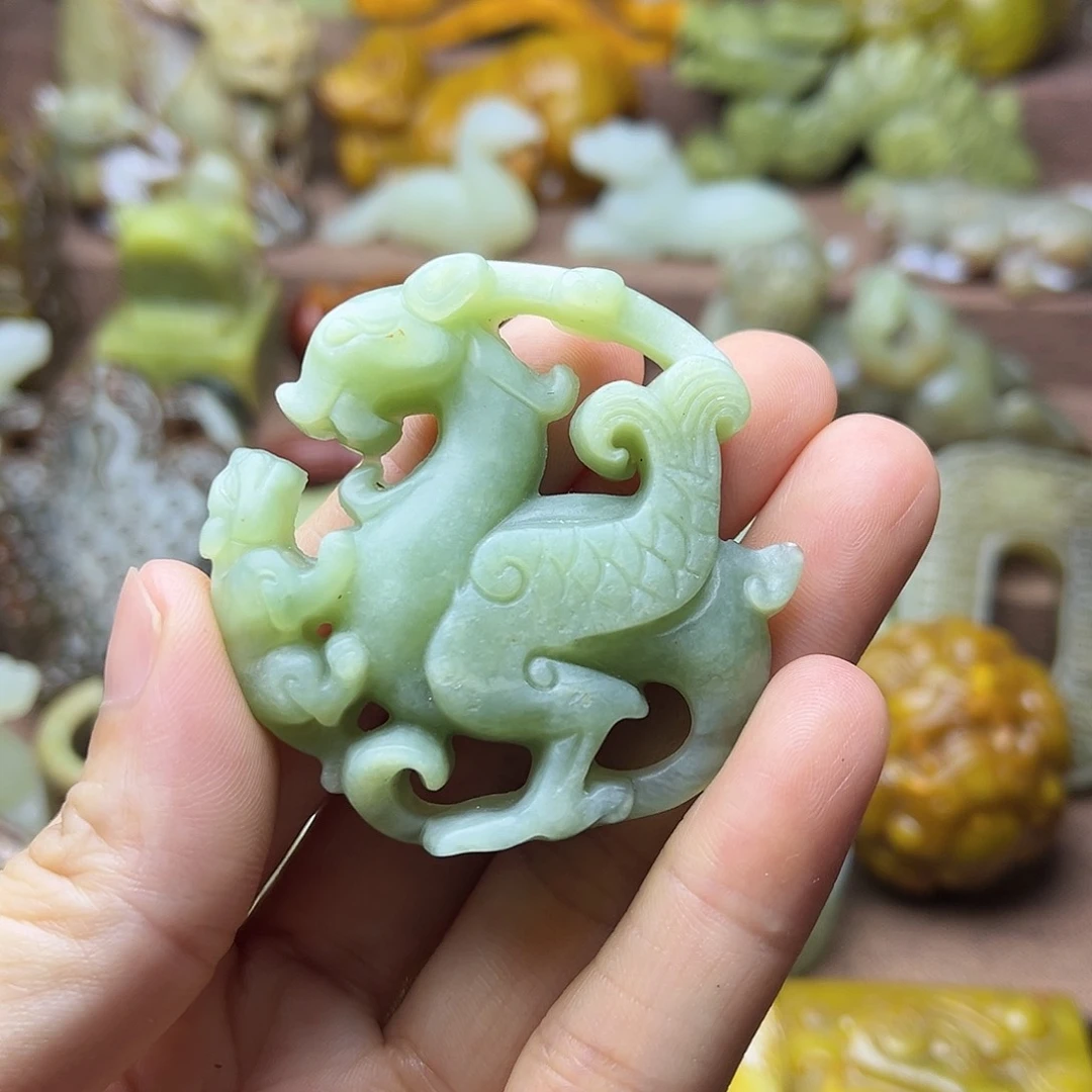 白玉菩提吊坠151，。