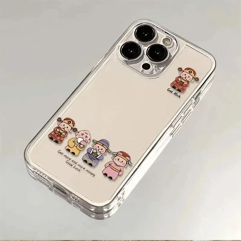 五财神适用17promax手机壳16iphone15财运14防摔13暴富12搞钱11