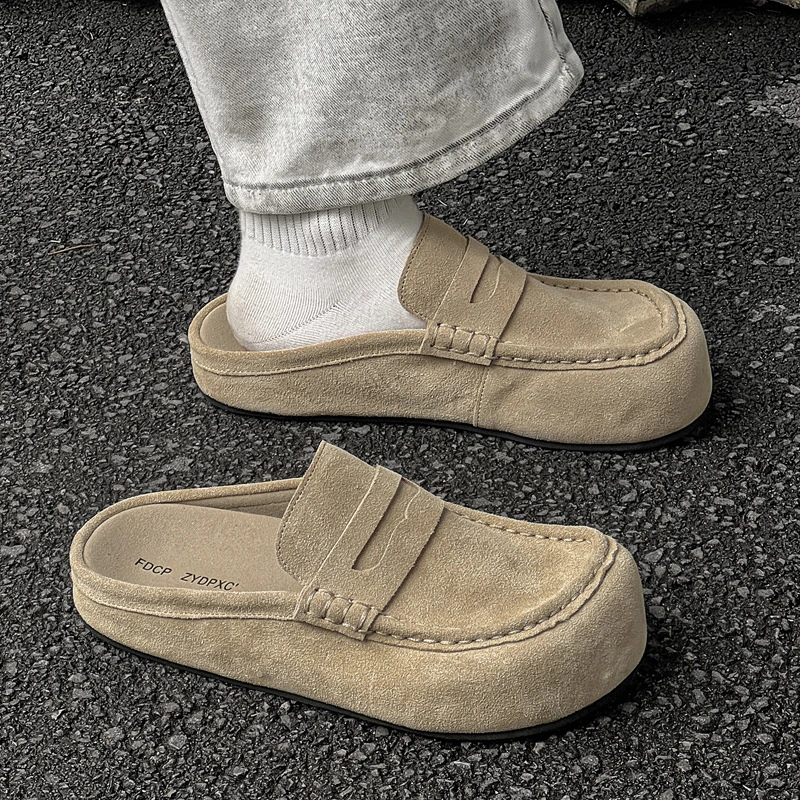 复古百搭博肯美式穆勒鞋慵懒一脚蹬舒适外穿半拖鞋经典休闲博肯鞋