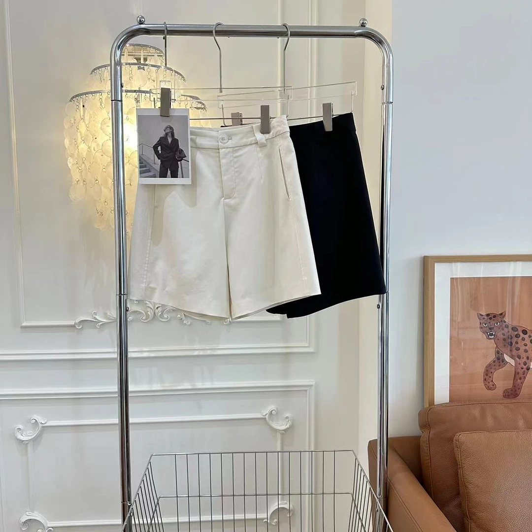 YTTRIUM LIN[A字短裤]夏季西装阔腿短裤40619