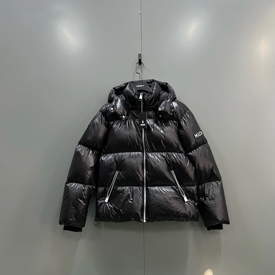 未使用 maje (ll) MACKAGE 黑色徽标连帽羽绒服 36-46码/020521