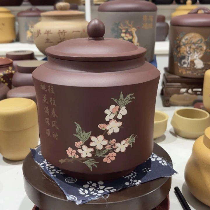 木***易紫砂茶叶罐紫砂茶叶罐
