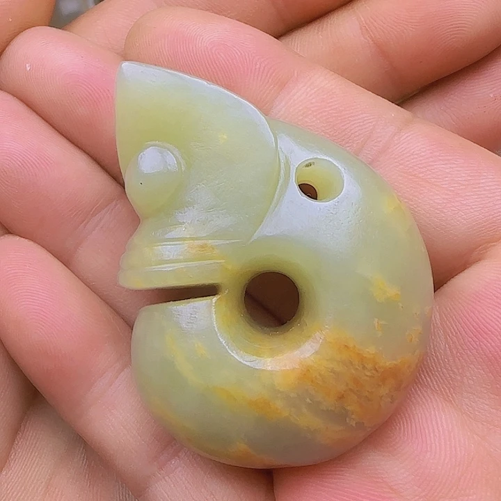 和田玉吊坠(不含链)未镶嵌