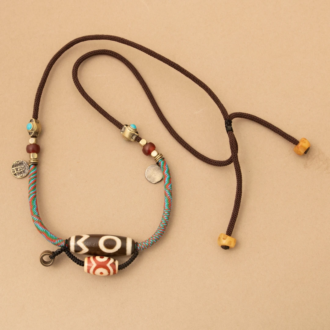 非金属珐琅项链   息增 民族风编辑项链 【0046】