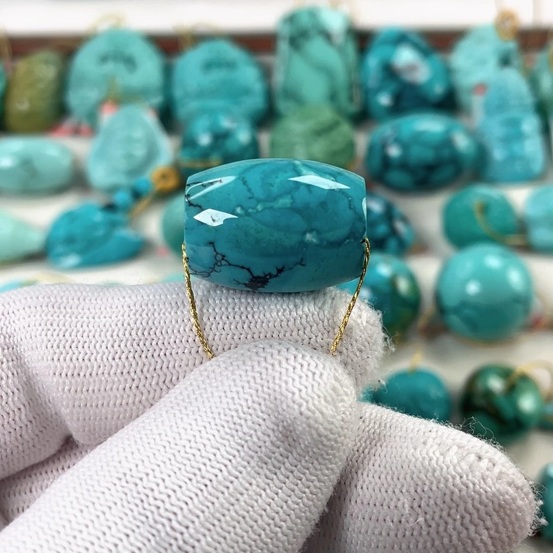 绿松石未镶嵌车挂直径15.6