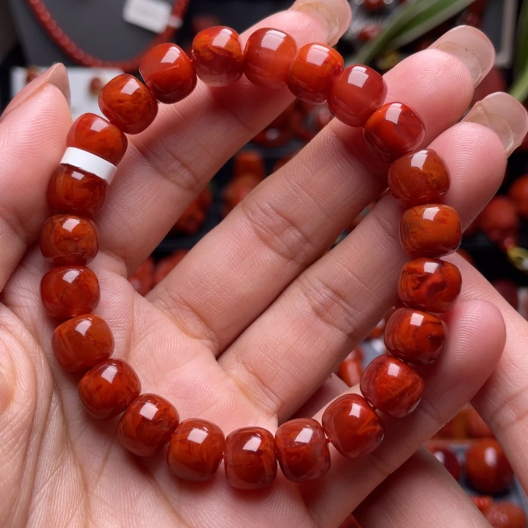 【闪购商品】南红玛瑙老型手串未镶嵌榕*