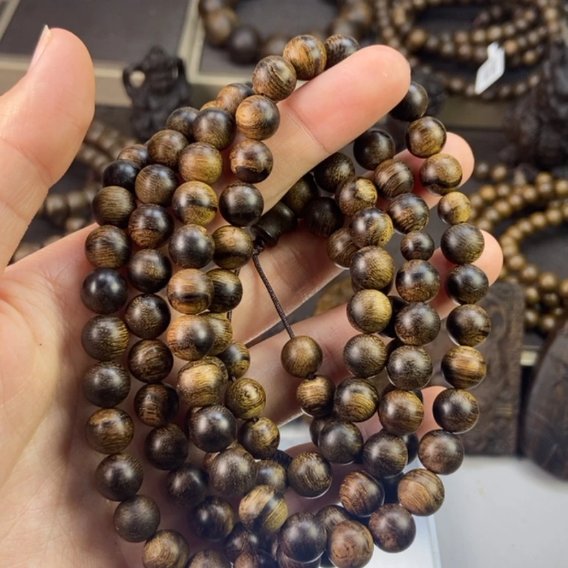 【闪购商品】沉香手串天****Z越南芽庄白棋留疤玉化