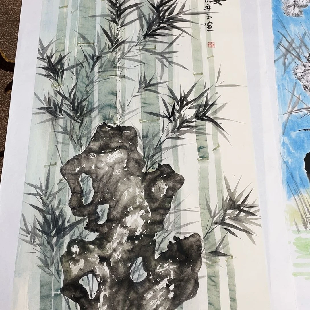 国画沐*棠张守玉老师老师