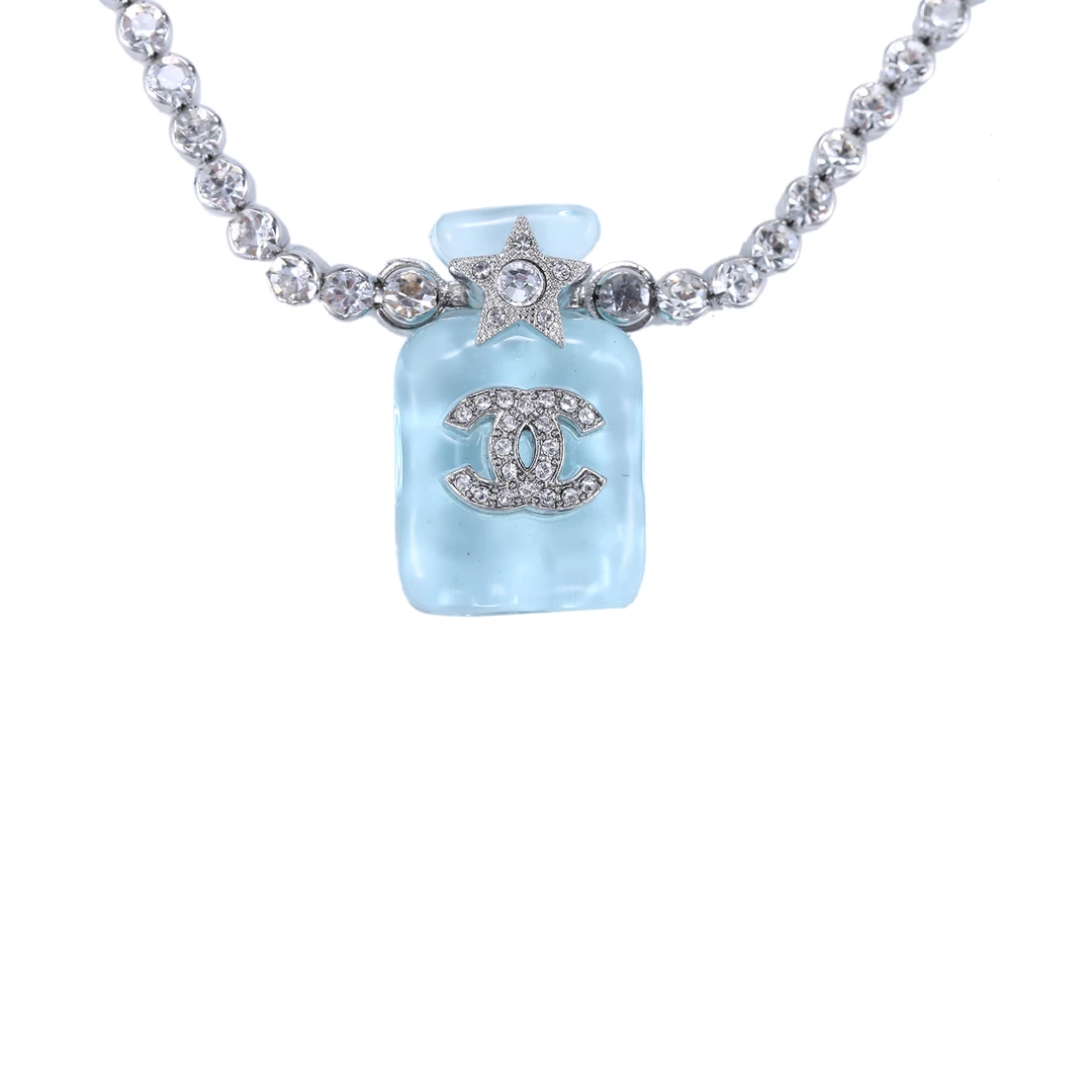 全新未使用 Chanel/香奈儿 汤/TP025109/蓝瓶链条 项链