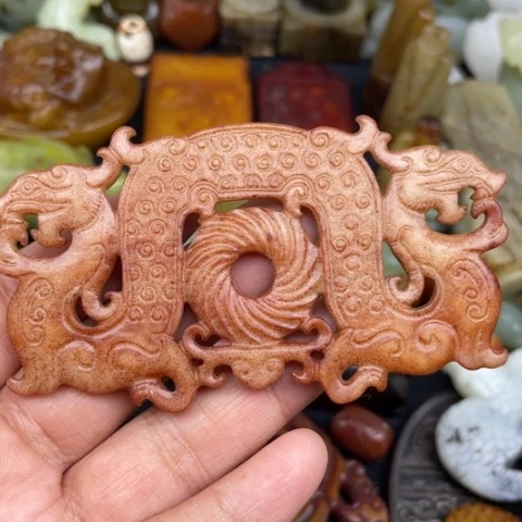 和田玉未镶嵌颈饰56