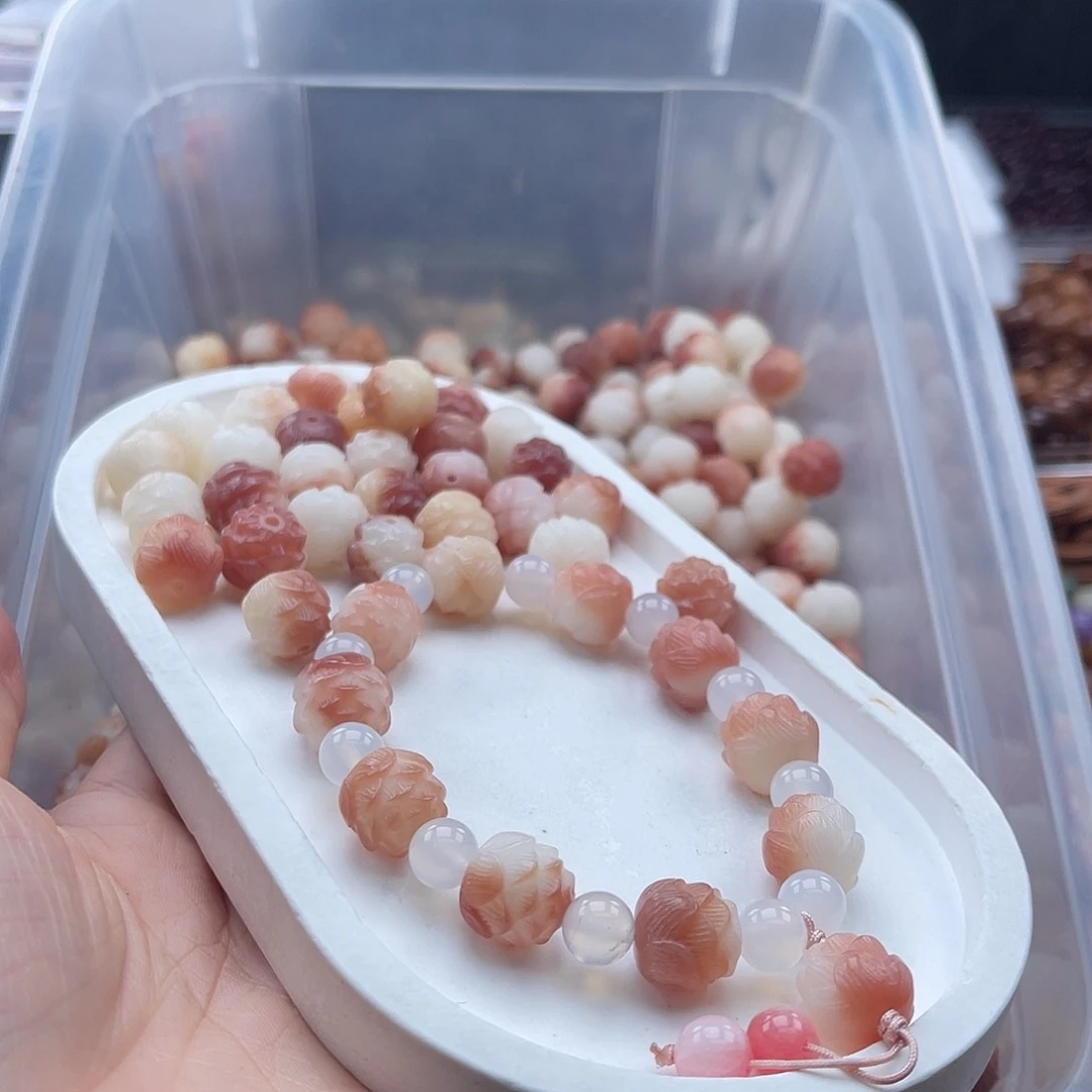 白玉菩提吊坠q12mm/20+2颗