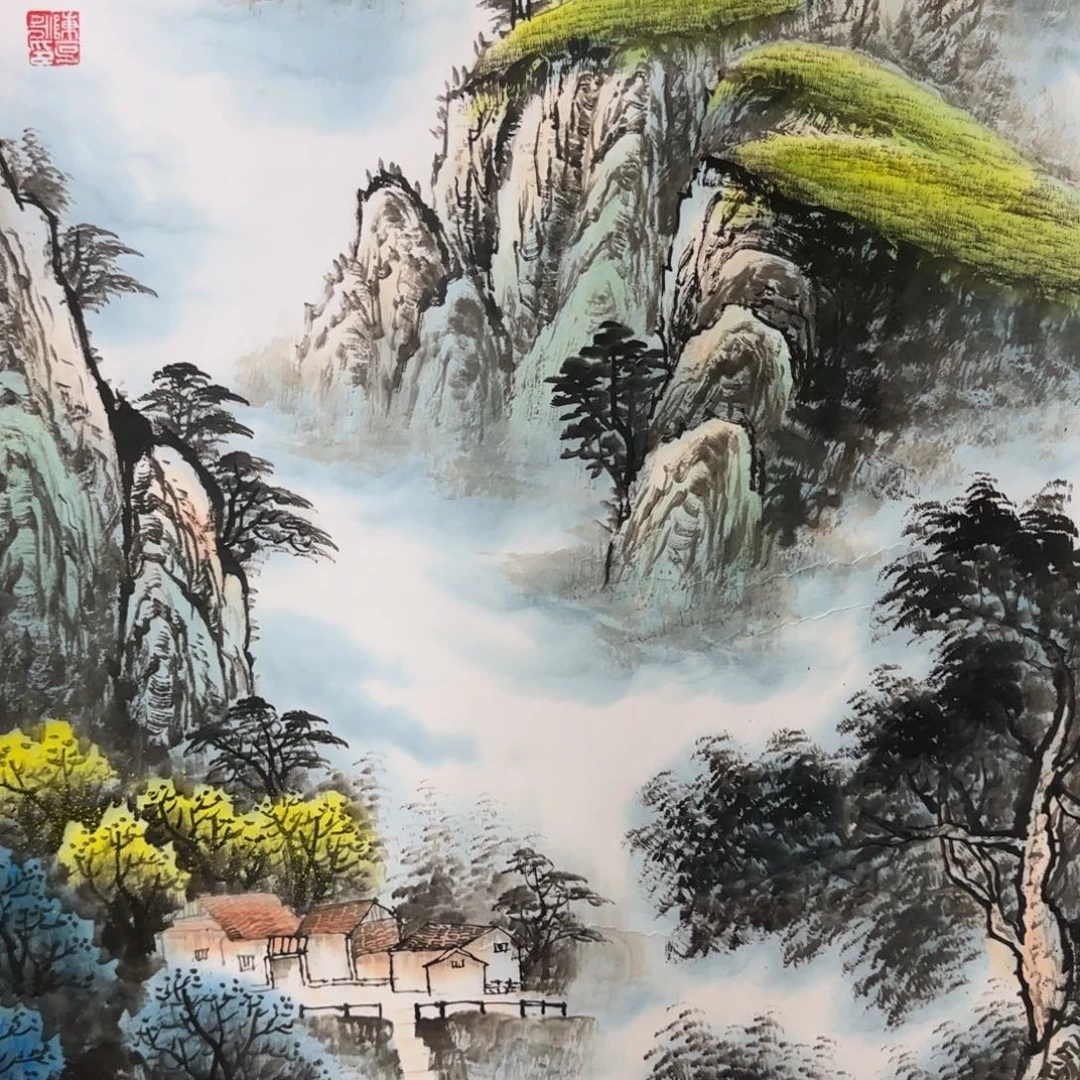 国画QA原创山水作品！带证书！限购一单