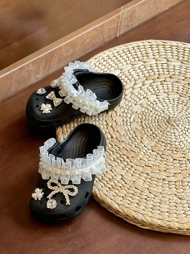 UpopoChic洞洞鞋亲子款夏季2025新款沙滩鞋软底防滑