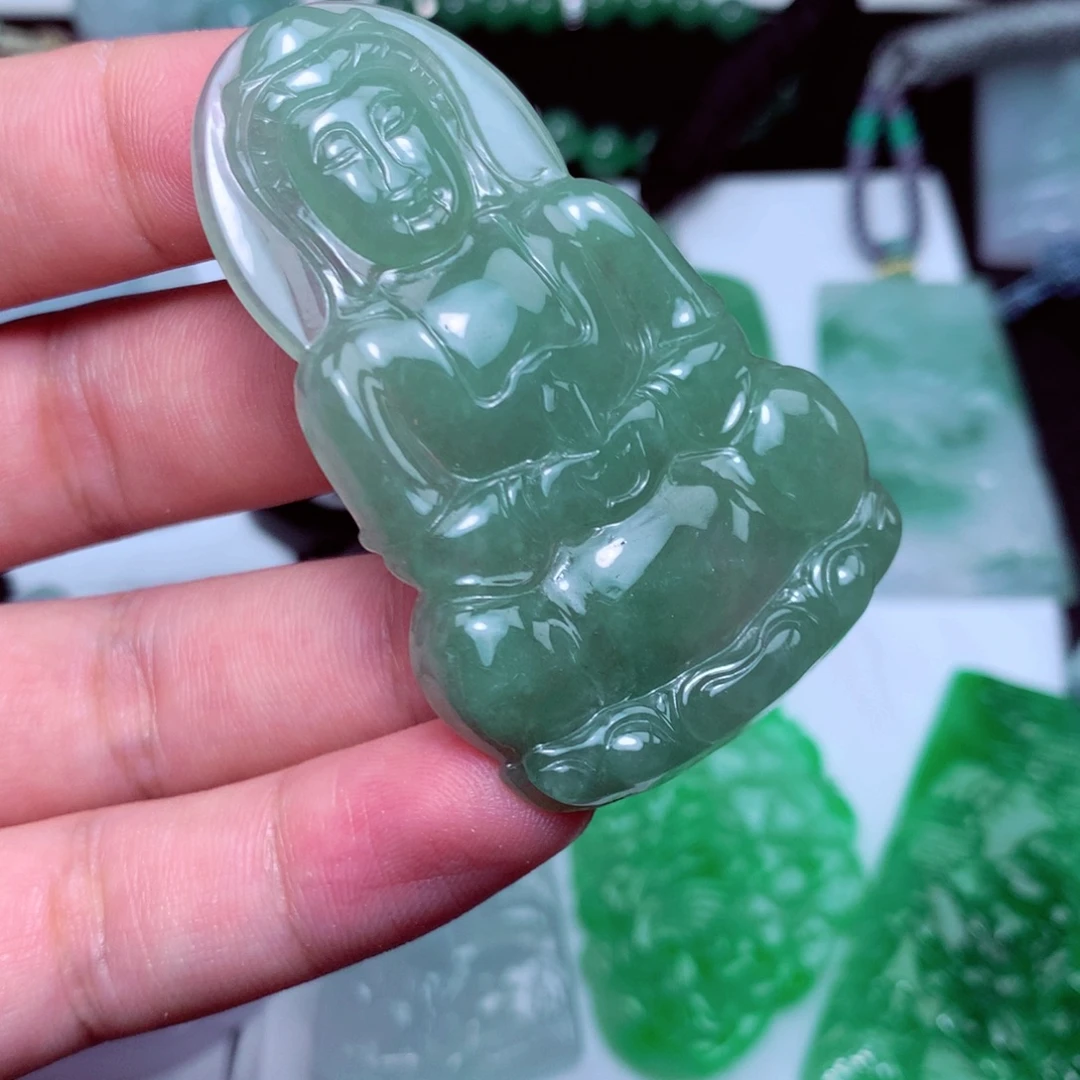 颈饰未镶嵌翡翠天然A货翡翠