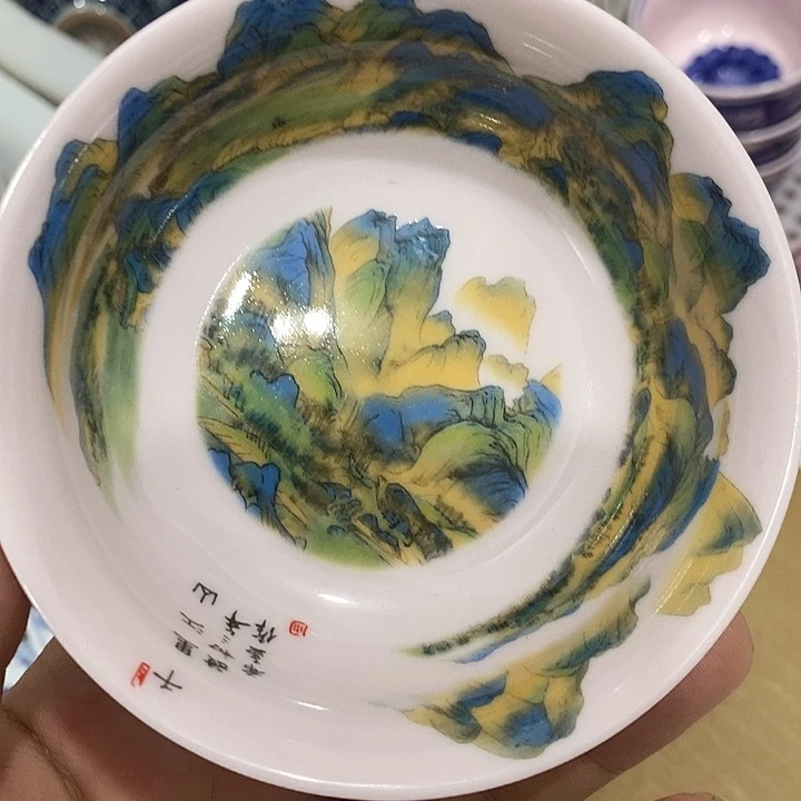 摆件景德镇陶瓷主人杯2344