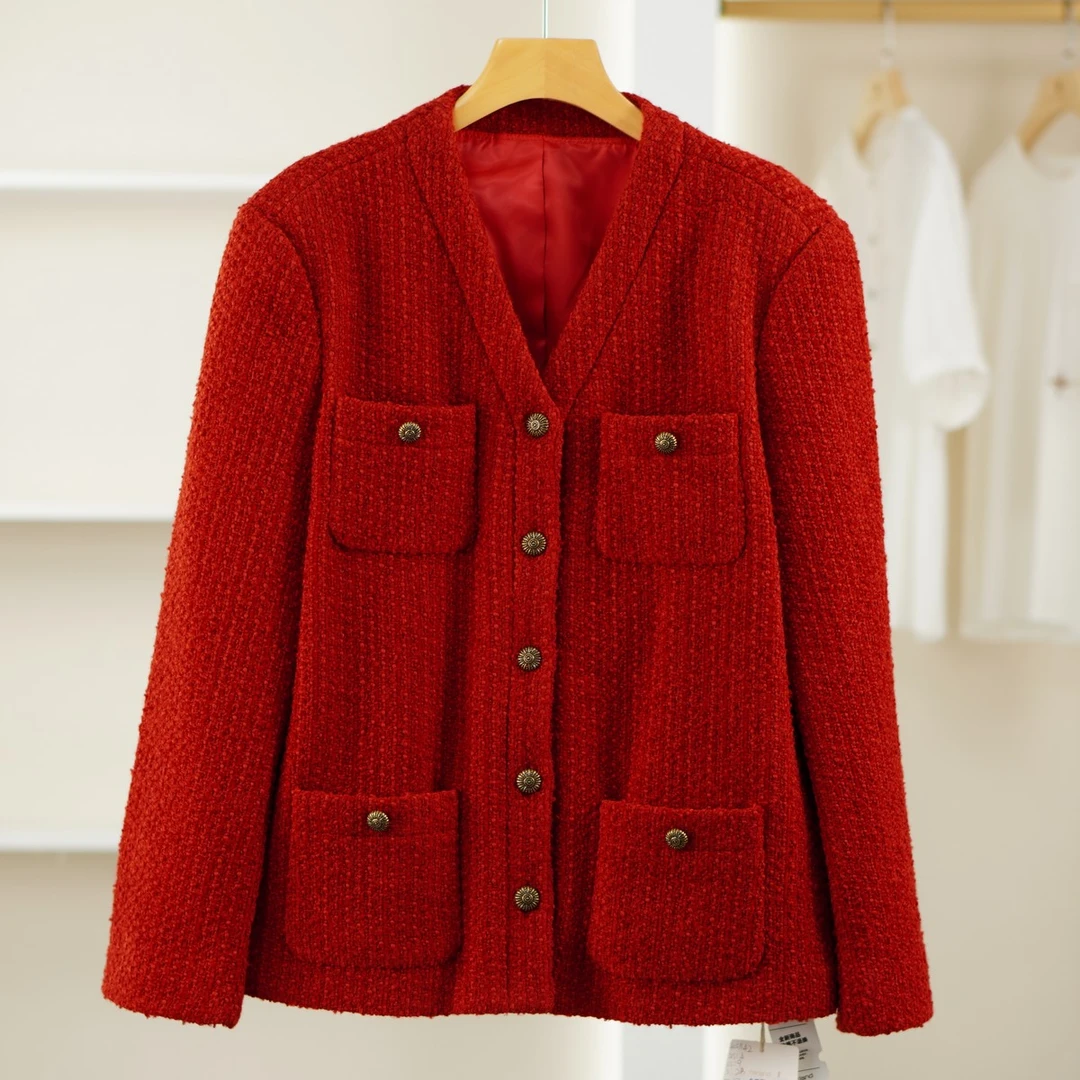 麦迪尚品【崔】4051142 气质百搭小香风外套春秋女装商场专柜正品