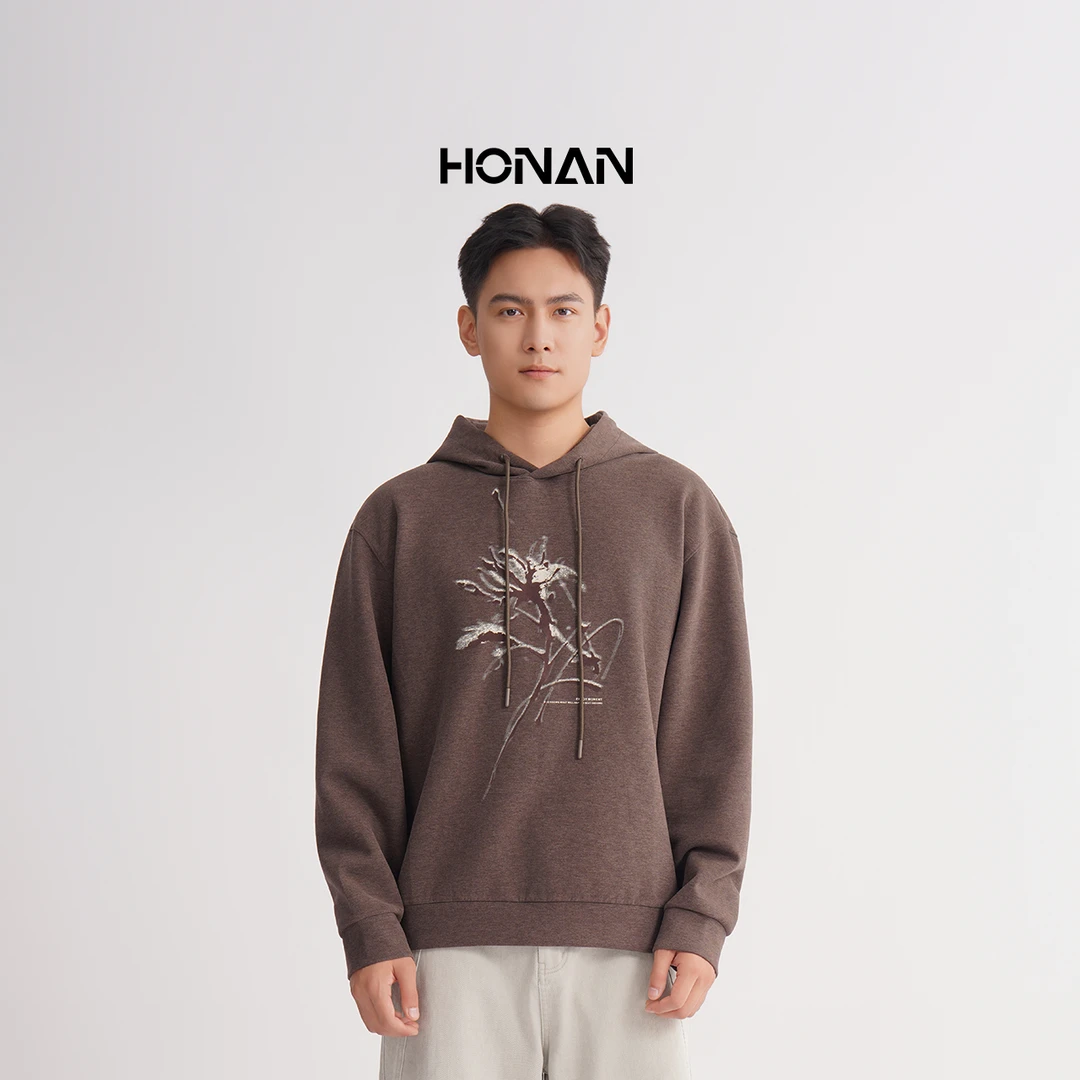 HONAN浩男男装2025PUA潮流套头卫衣1P11706