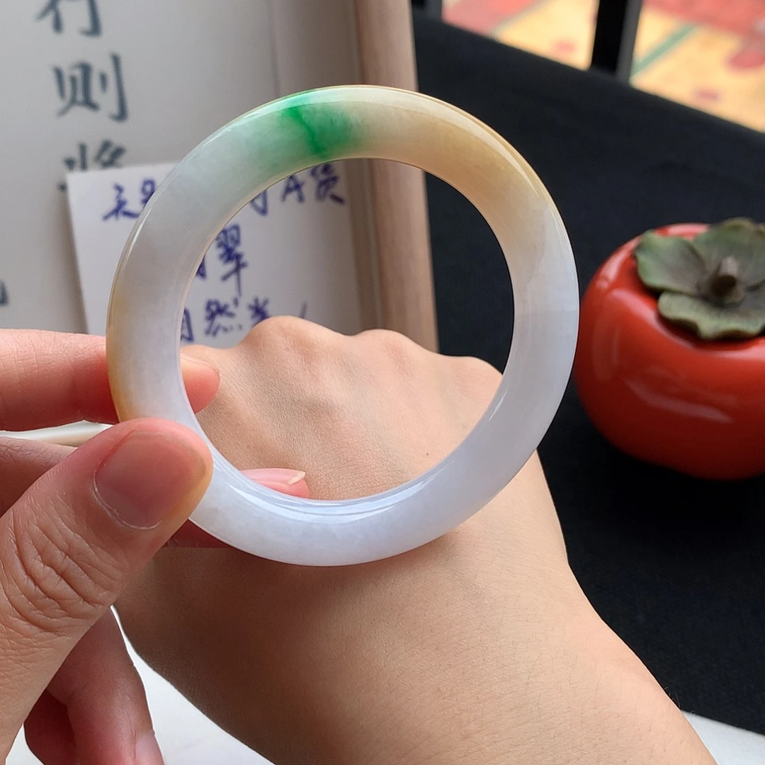 翡翠未镶嵌手镯26号51.8