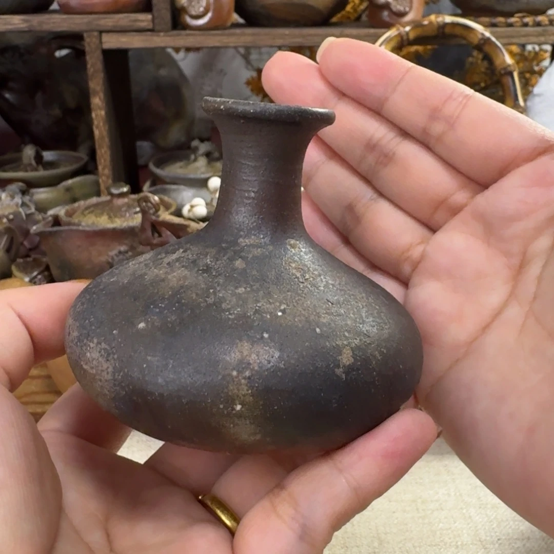 备前烧 森宝山窑 花入