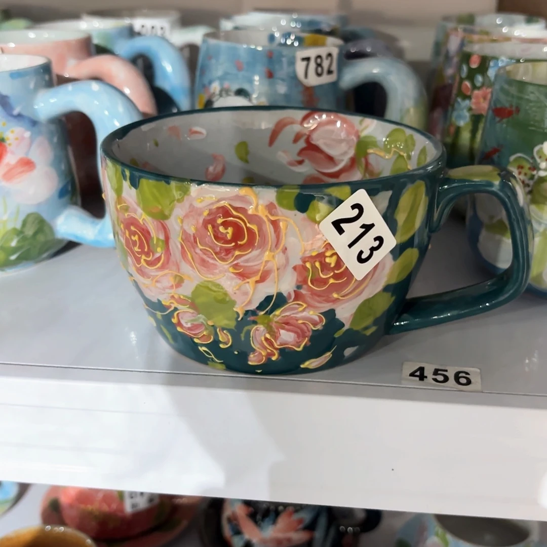 邻****丽景德镇手绘高温釉下彩陶瓷茶具